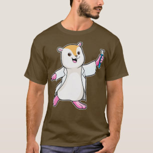 Hamster als Wissenschaftler mit Reagenzglas  T-Shirt