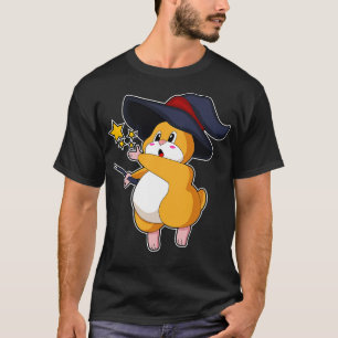 Hamster als Zauberer mit Zauberstab T-Shirt
