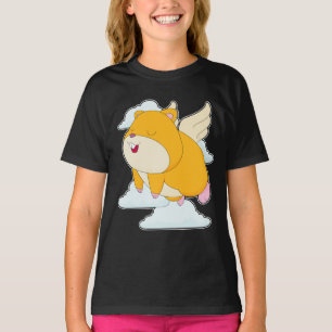 Hamster Angel Flügel Wolken T-Shirt