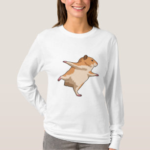 Hamster at Yoga Stretching Legs T-Shirt