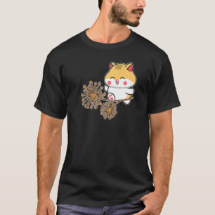 Hamster auf Blume Hamster Pet Graphic T-Shirt