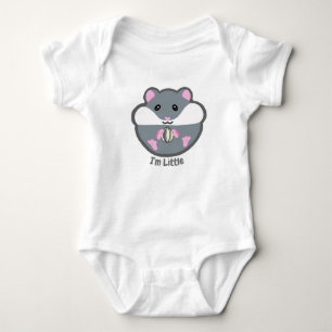 Hamster baby outfit "I'm Little" Baby Bodysuit Strampler