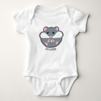 Hamster baby outfit "I'm Little" Baby Bodysuit Strampler