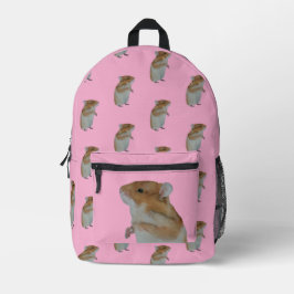 Hamster-Backpacker Bedruckter Rucksack