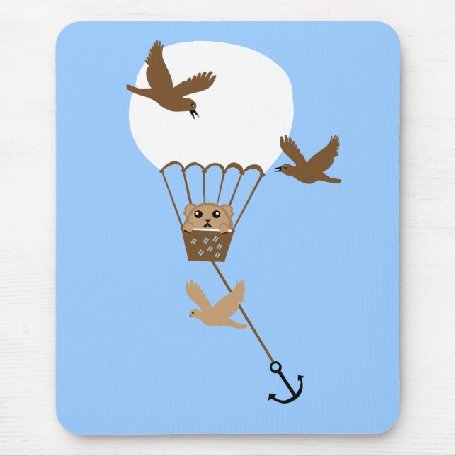 Hamster-Ballonabenteuer Mousepad (Vorne)