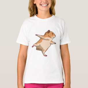 Hamster bei Yoga Stretching Legs T-Shirt