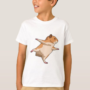 Hamster bei Yoga Stretching Legs T-Shirt