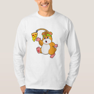 Hamster beim Essen mit Pizza T-Shirt