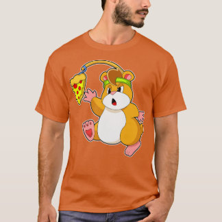 Hamster beim Essen mit Pizza T-Shirt