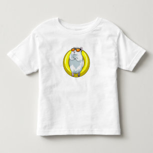 Hamster beim Schwimmen mit Schwimmring Kleinkind T-shirt