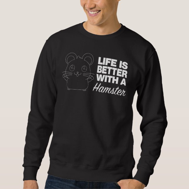 Hamster Bekleidung Best Hamsters Design Sweatshirt (Vorderseite)