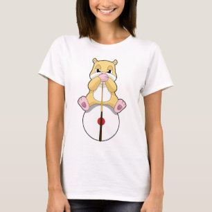 Hamster Billard Queue Sport T-Shirt