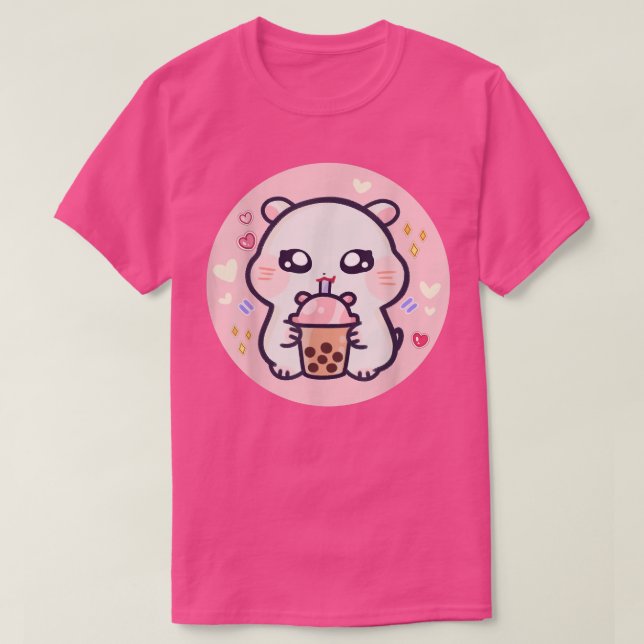 Hamster Boba Thai Milk Tea Bubble Tee Anime Kawaii (Design vorne)