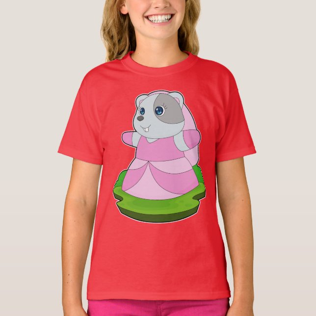 Hamster Bride Veil Wedding T-Shirt (Vorderseite)