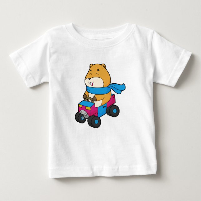 Hamster Car Baby T-shirt (Vorderseite)