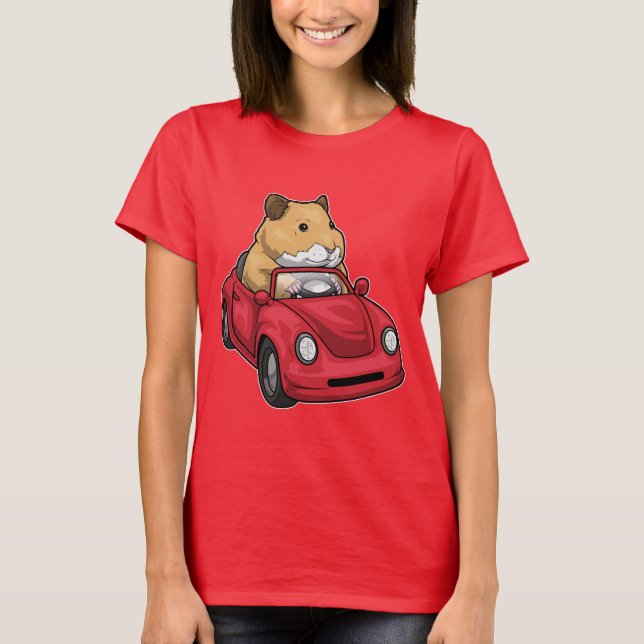 Hamster Car T-Shirt (Vorderseite)