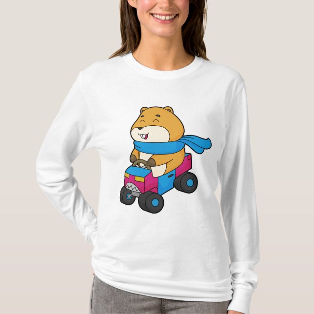 Hamster Car T-Shirt (Vorderseite)