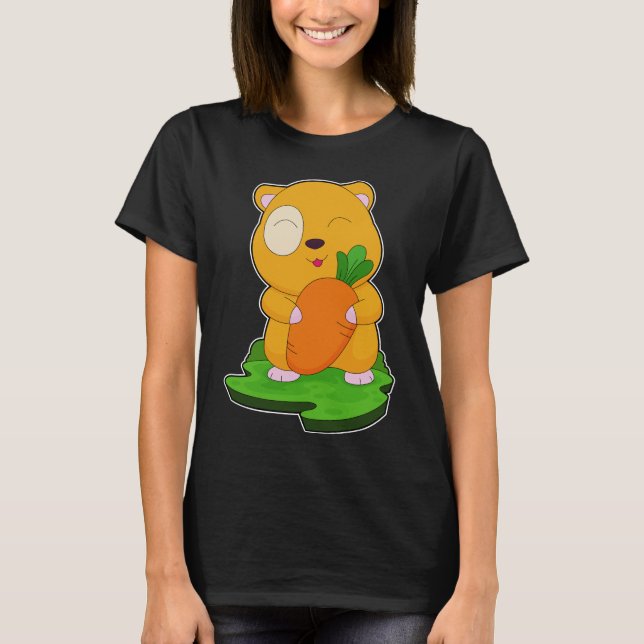Hamster Carrot T-Shirt (Vorderseite)