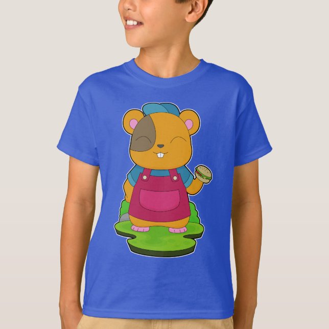 Hamster Cheeseburger T-Shirt (Vorderseite)