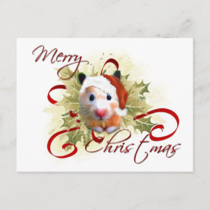 Hamster Christmas Postcards Feiertagspostkarte