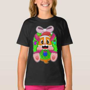 Hamster Christmas Ribbon T-Shirt