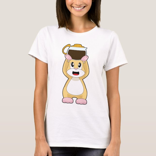 Hamster Coffee Coffee pot T-Shirt (Vorderseite)