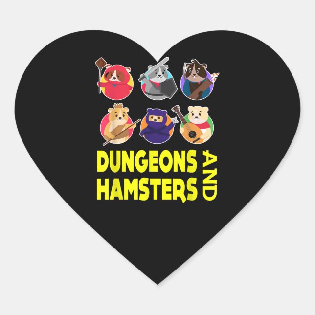 Hamster Costume Funny Gifts Herz-Aufkleber (Vorderseite)