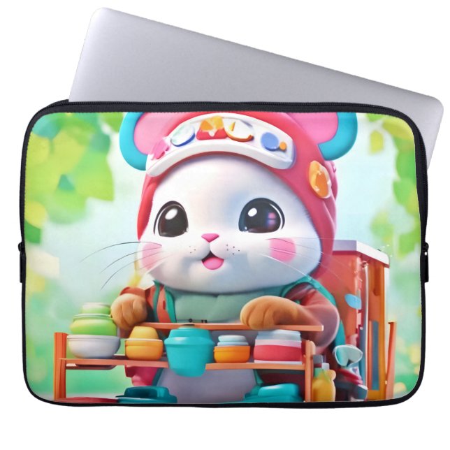 Hamster Delivery Hero Laptopschutzhülle (Vorderseite)