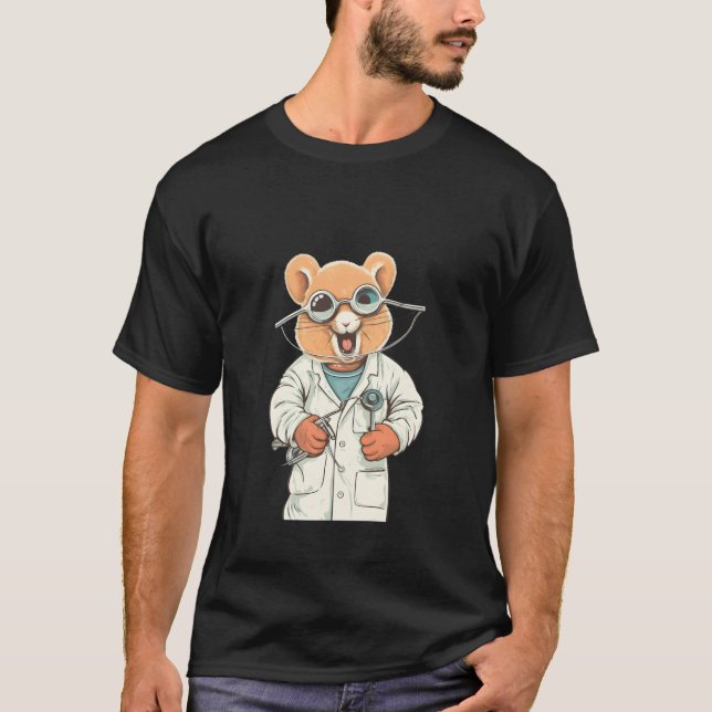 Hamster Dentist Zahnmediziner-Hygienehmer Hamster T-Shirt (Vorderseite)