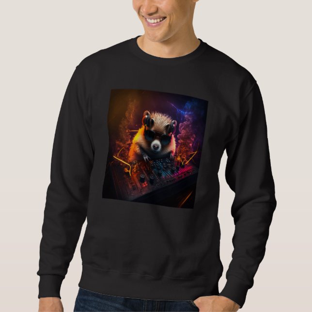 Hamster DJ Sweatshirt (Vorderseite)