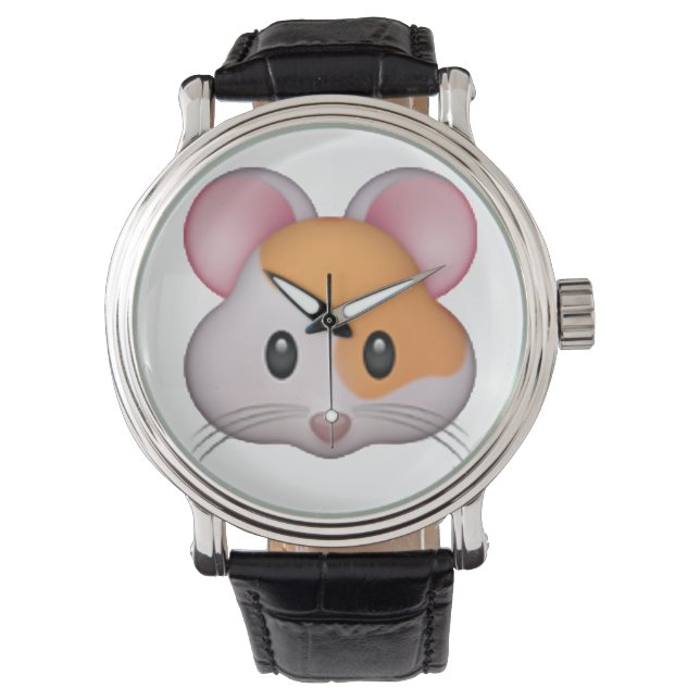 Hamster - Emoji Armbanduhr (Vorderseite)