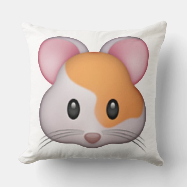 Hamster - Emoji Kissen (Vorderseite)