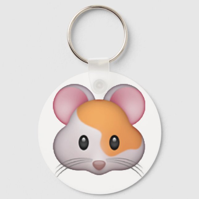 Hamster - Emoji Schlüsselanhänger (Vorderseite)