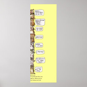 Hamster Emotional Vibrations Scale Poster Print