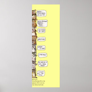 Hamster Emotional Vibrations Scale Poster Print