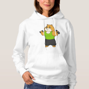 Hamster Fitness Dumbbell Hoodie
