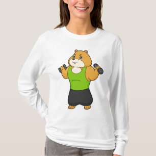 Hamster Fitness Dumbbell T-Shirt