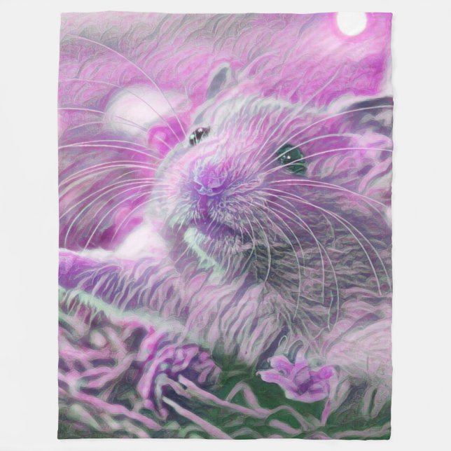 Hamster Fleecedecke (Vorderseite)