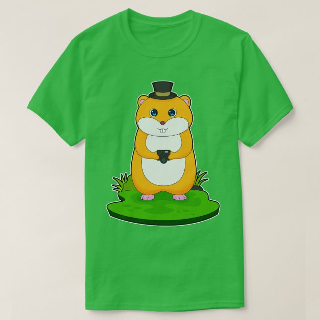 Hamster Fotograf-Kamera T-Shirt (Design vorne)