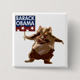 Hamster für Barack Obama Knopf Button