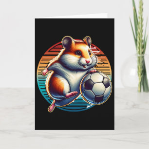 Hamster-Fußballspieler Cool Byll Champion Kinder Karte