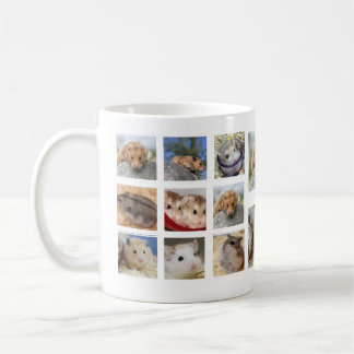 Hamster-/Gerbil-Collagen-Foto-Tasse (rund) Tasse