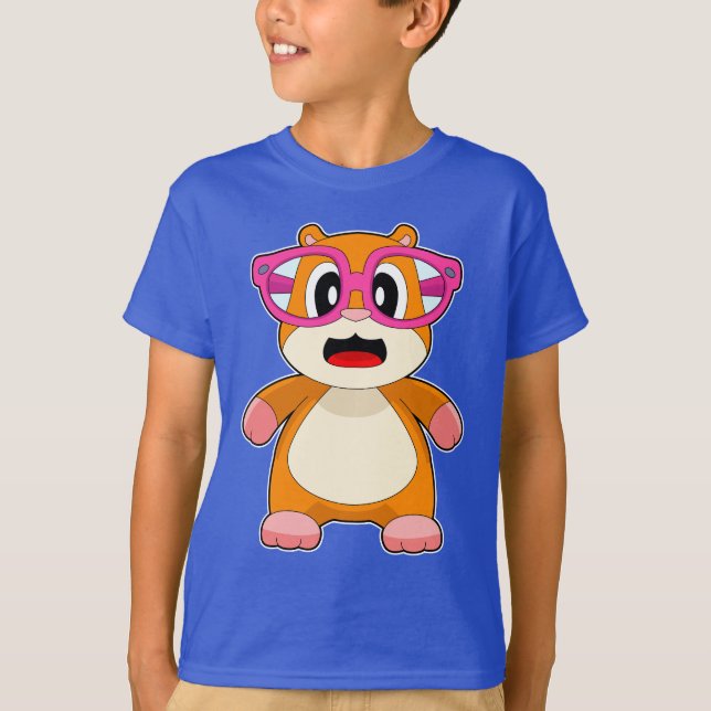 Hamster Glasses T-Shirt (Vorderseite)