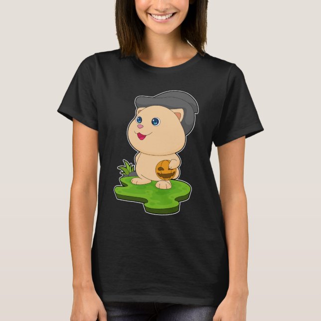 Hamster Halloween Pumpkin T-Shirt (Vorderseite)