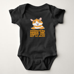 Hamster - Hamster machen mich glücklich Baby Strampler