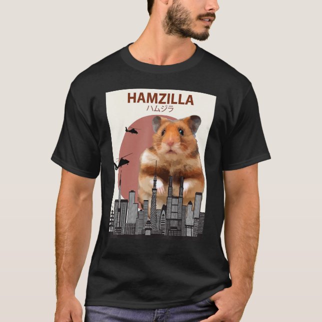 Hamster Hamzilla - Niedlich für Hamster T-Shirt (Vorderseite)