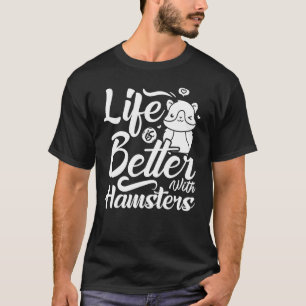 Hamster Haustier Tier Süße Käfige Ball Rad Futter  T-Shirt