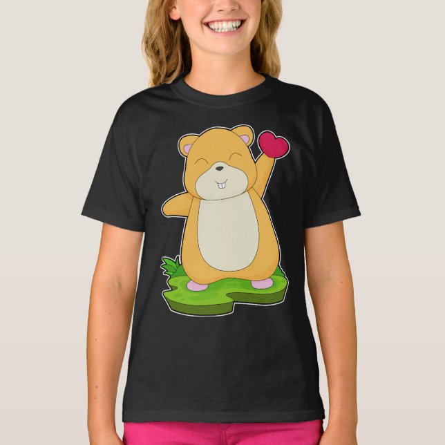 Hamster Heart T-Shirt (Vorderseite)