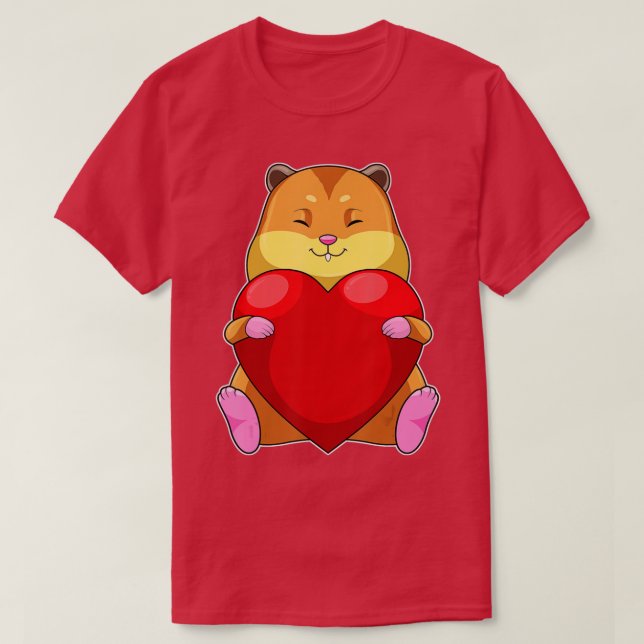 Hamster Heart T-Shirt (Design vorne)
