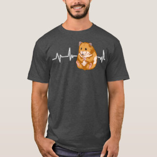 Hamster Heartbeat EKG Heart Rate Hamsters T-Shirt